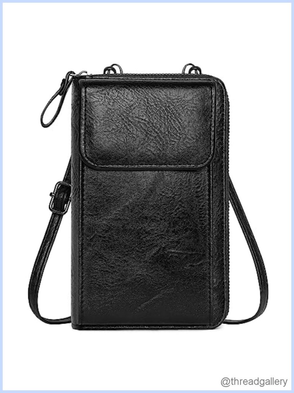 Small Crossbody Phone Bag PU Leather Wallet Purse with Card Slots